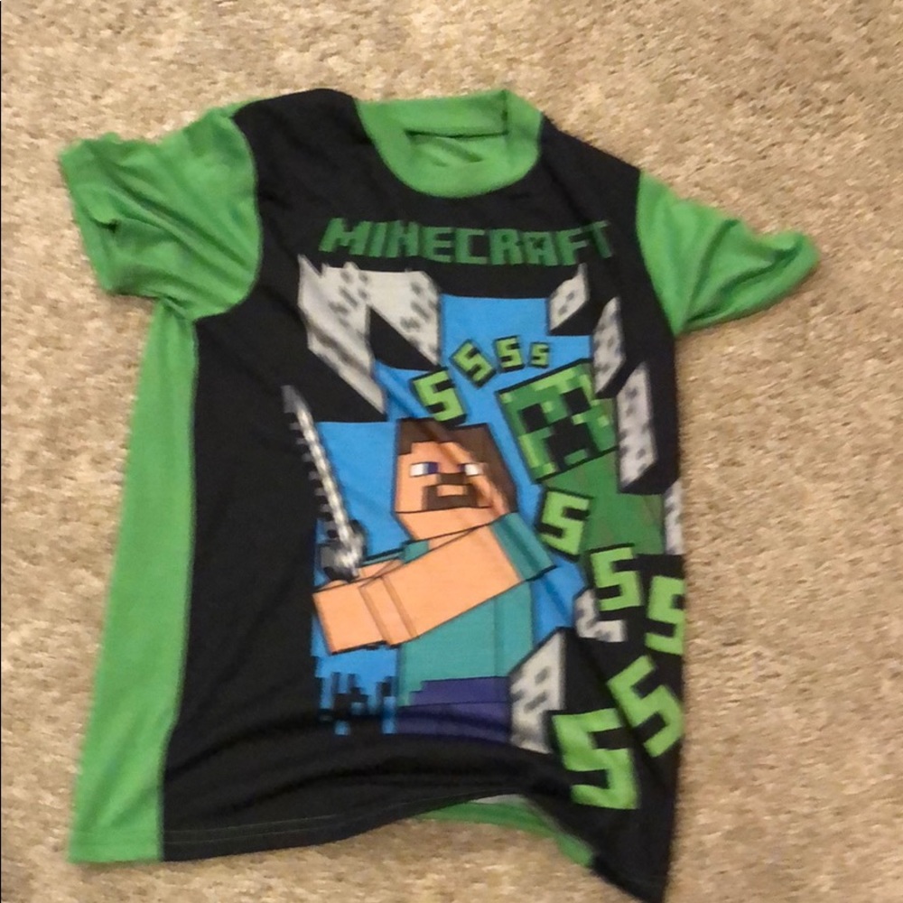 Minecraft pajama top